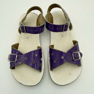 Saltwater Sandals Gloss Violet Purple Buckle Waterproof Sandals Size Kids 11